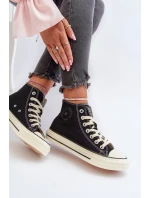 Dámské vysoké tenisky Big Star NN274283 černé