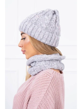 Dámská souprava K153 šedá+pudrově růžová Dámská souprava K153 šedá+pudrově růžová