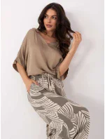 Kalhoty D73771M62237G khaki Kalhoty D73771M62237G khaki
