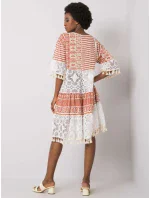 Šaty DHJ SK 13567.41P tmavě oranžová Šaty DHJ SK 13567.41P tmavě oranžová