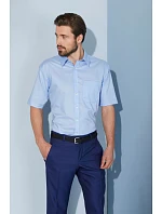 Daiber JN 684 Mikro keprová košile s krátkým rukávem 02.0684 light blue