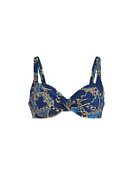 Style Hermine Top Bikini - horní díl 8795-1 modrý denim - RosaFaia