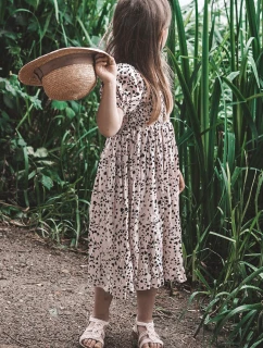 Dětské pletené nazouvací sandály Růžove Tracy