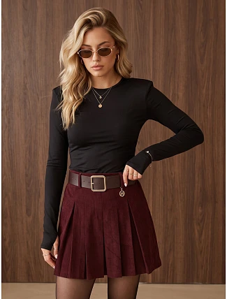 Dámská blůza s dlouhým rukávem, černá, FashionStreet RY2940 Dámská blůza s dlouhým rukávem, černá, FashionStreet RY2940