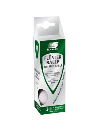 SUNFLEX Whisper 3 pingpongové míčky bílé SUNFLEX Whisper 3 pingpongové míčky bílé