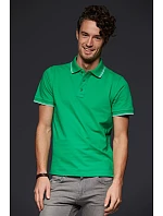 Daiber JN 986 Pánské piqué polo 02.0986 fern green/white