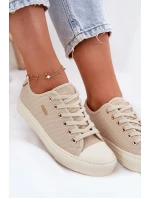 Dámské Textilní Tenisky Big Star RR274767 Béžové