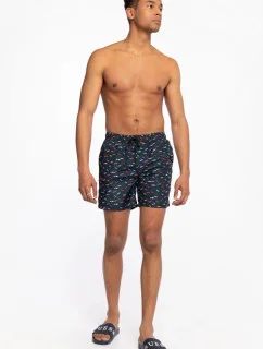 Pánské plavky F1GT03WO05Y U173 tmavě modré - Guess