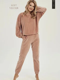 Dámská tepláková souprava Belle 3023 01 Hnědo béžová - Taro