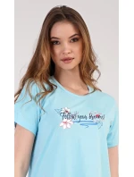 Dámská noční košile s krátkým rukávem Ella Dámská noční košile s krátkým rukávem Ella