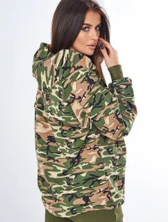 3dílná souprava Vřesoviště halenka, top a legíny khaki + zelená