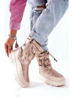 Dámské Sněhule Zlaté Starbone Dámské Sněhule Zlaté Starbone