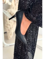 Kožené lodičky Sergio Leone 1336 Černé