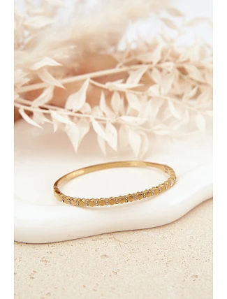 Dámský náramek s malými cyrkoniemi z nerezové oceli zlatý Dámský náramek s malými cyrkoniemi z nerezové oceli zlatý