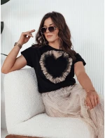 TICKER dámské tričko černé FashionStreet RY2344