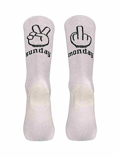 Cyklistické ponožky NORTHWAVE Sunday Monday Sock, bílé