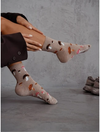 Milena ponožky 0200-187 Houby 37-41 Milena ponožky 0200-187 Houby 37-41