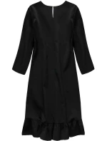 Černé šaty s volánem (134ART)