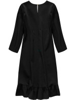 Černé šaty s volánem (134ART)
