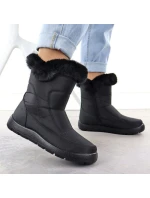 Dámské ploché zateplené sněhule černé Potocki KI24322