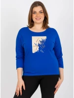 Dámská halenka RV BZ 8484.15P tmavě modrá - FPrice Dámská halenka RV BZ 8484.15P tmavě modrá - FPrice