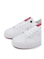 Pánské kožené tenisky Big Star - bílá/červená Pánské kožené tenisky Big Star - bílá/červená