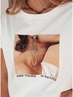 FALCI dámské tričko bílé FashionStreet RY2398