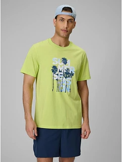 Pánské tričko oversize s potiskem 4F 4FWSS26TTSHM2784-42S