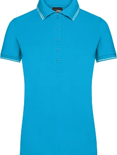 Daiber JN 985 Dámské piqué polo 02.0985 turquoise/white