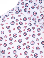 Pánská bílá košile s krátkým rukávem FashionStreet KX1021