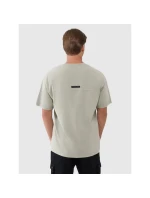 Pánské hladké tričko oversize 4F 4FWSS25TTSHM1961-44S Pánské hladké tričko oversize 4F 4FWSS25TTSHM1961-44S