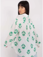 Košile LK KS 509349.04 bílá zelená