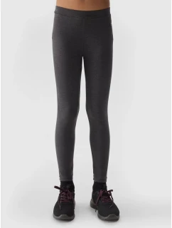 Dívčí elastické bavlněné legíny 4F Junior