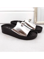 Dámské vestavěné ažurové sandály béžové Sabatina