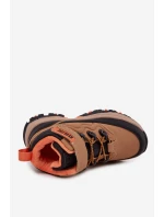 Dětské zimní boty na suchý zip Big Star SS374012 Hnědé Dětské zimní boty na suchý zip Big Star SS374012 Hnědé