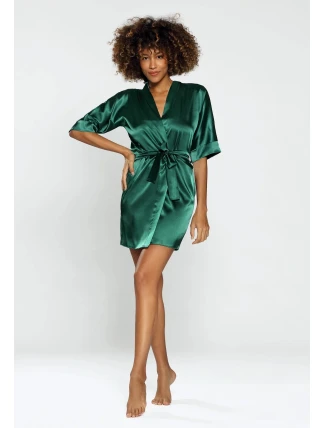 Dámský župan 90 Tmavě zelená - DKaren Dámský župan 90 Tmavě zelená - DKaren