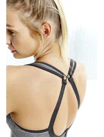 Sportovní podprsenka 7341B Non Wired Bra charcoal marl šedá - Panache Sportovní podprsenka 7341B Non Wired Bra charcoal marl šedá - Panache