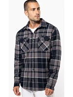 Kariban K 579 Flanelová košile s sherpa fleecovou podšívkou 20.K579 storm grey/navy Kariban K 579 Flanelová košile s sherpa fleecovou podšívkou 20.K579 storm grey/navy