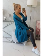 Bunda oversize s kapucí navy Bunda oversize s kapucí navy