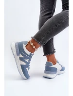 Dámské džínové tenisky z ekokůže modré Kaimans Dámské džínové tenisky z ekokůže modré Kaimans