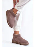 Dámské semišové nízké boty do sněhu Šede Shelie Dámské semišové nízké boty do sněhu Šede Shelie