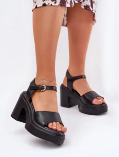 Sandály na podpatku model 209922 Step in style