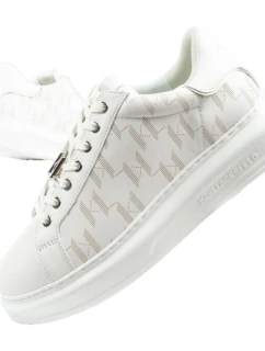 Karl Lagerfeld Kapri pánské tenisky kožené bílé