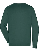 Daiber JN 659 Pánský svetr s výstřihem do V 02.0659 forest green Daiber JN 659 Pánský svetr s výstřihem do V 02.0659 forest green