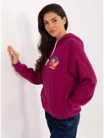 Mikina D10600BK02784A fuchsiová