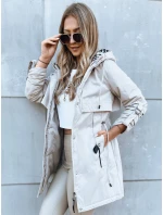 Dámská přechodná bunda parka STARK STYLE světle béžová FashionStreet TY3858
