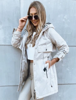 Dámská přechodná bunda parka STARK STYLE světle béžová FashionStreet TY3858