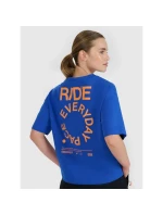 Dámské tričko oversize s potiskem 4F 4FWSS25TTSHF1993-36S