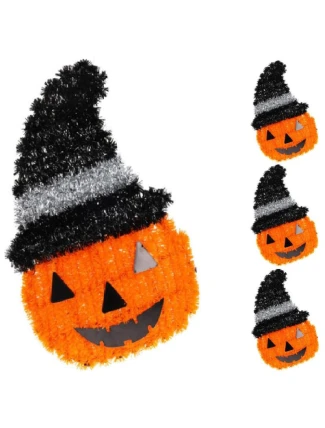 DEKORATIVNÍ FIGURKA DÝNĚ 35CM HALLOWEEN BÍLÝ PRUH