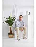 Build your Brand BY 075 Mikina z těžké bavlny 56.0075 heather grey